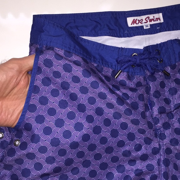 Men’s “MR.SWIM” Swim Trunks Shorts W34 6” inseam - Picture 3 of 8